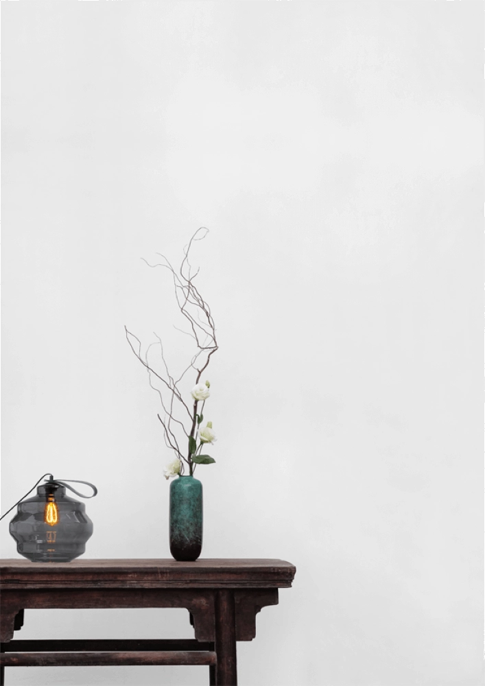 Lampe de table Porto Carry avec verre fumé Ball Ø 30cm Masterlight 8718121271309