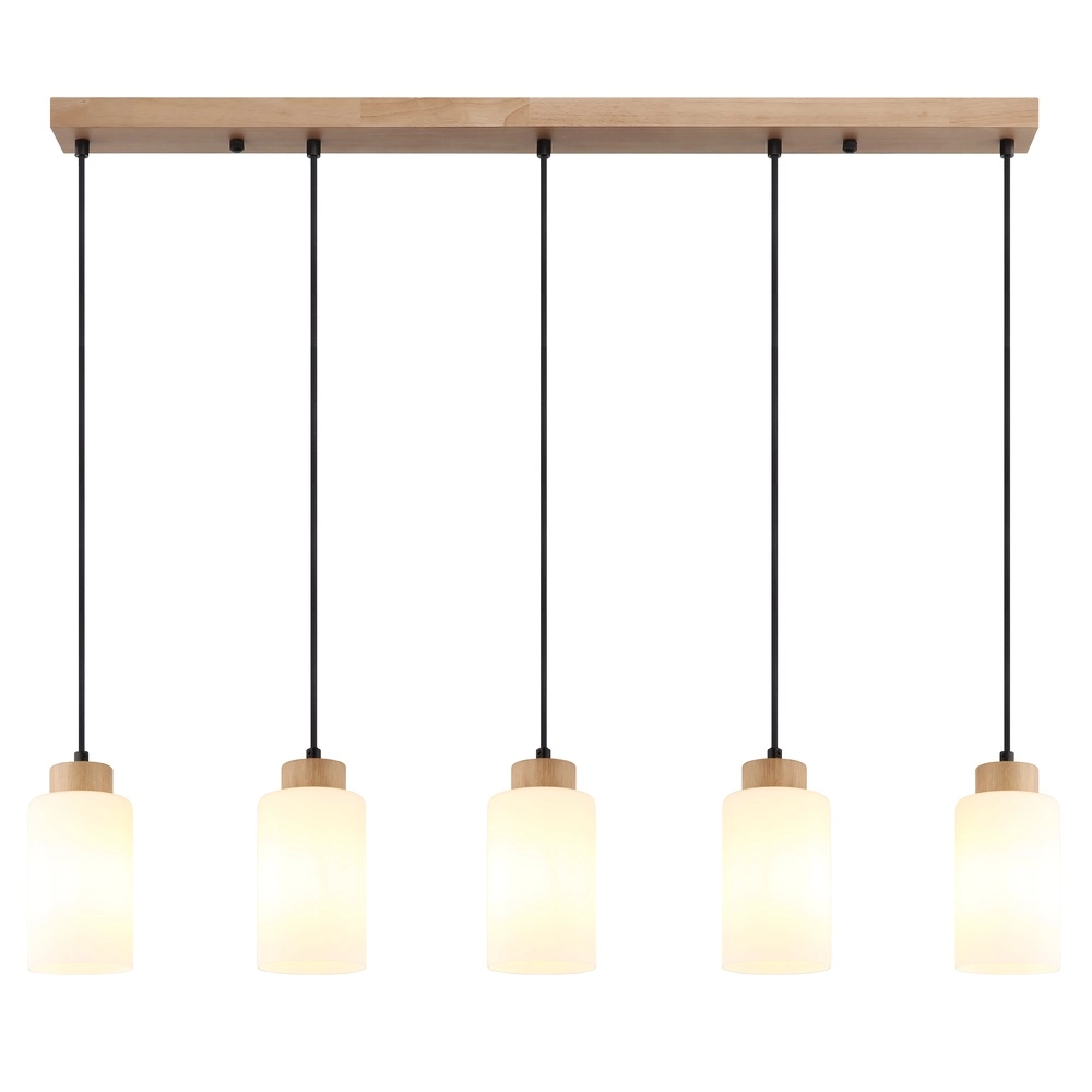 Lampe suspendue Rowena Bois à 5 lumières Globo 9007371583249