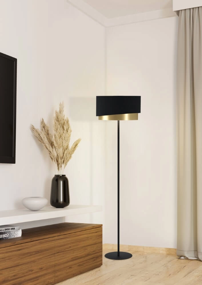 Lampe écran noir avec or Manderline Ø 45 cm Stars of Light 9002759399276