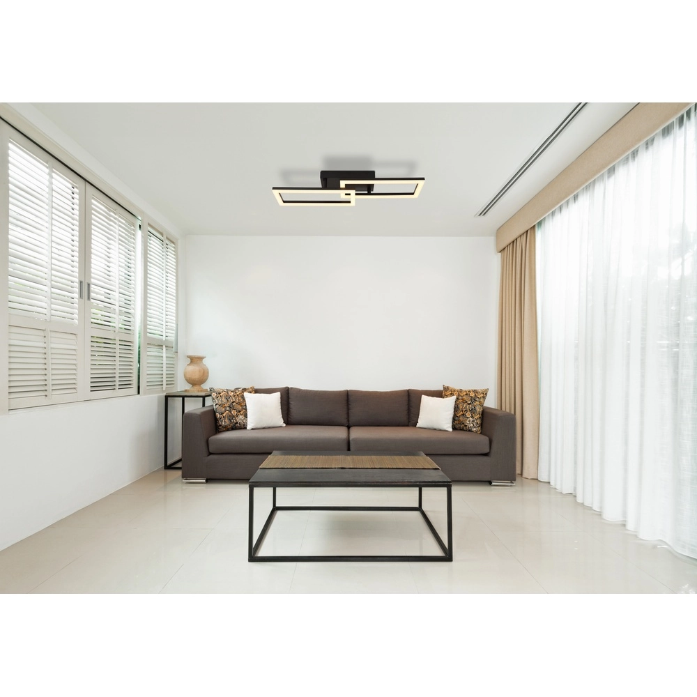 Lampe de plafond à design noir Sapena 61,4 x 19,5 cm Globo 9007371450558
