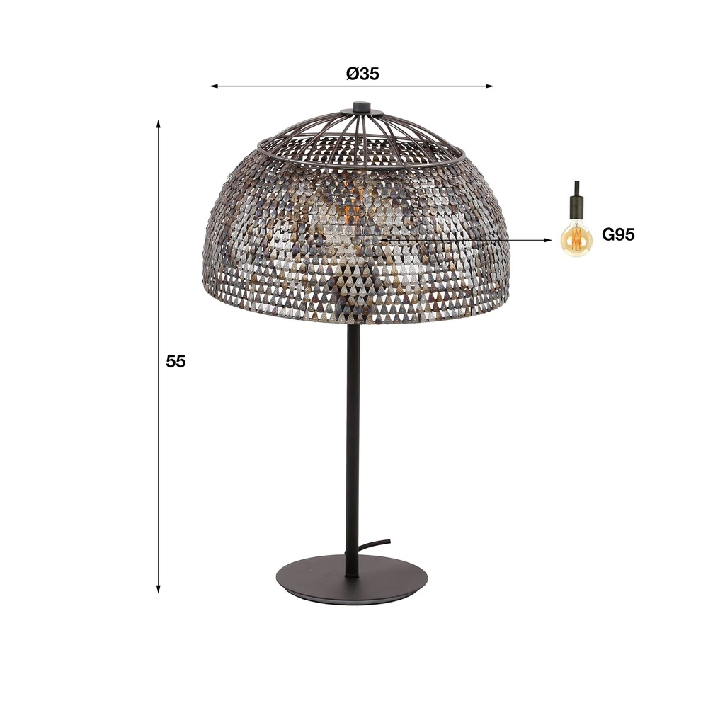 Lampe de table à l’échelle Armor Ø 35 cm Lyora 8716803512955