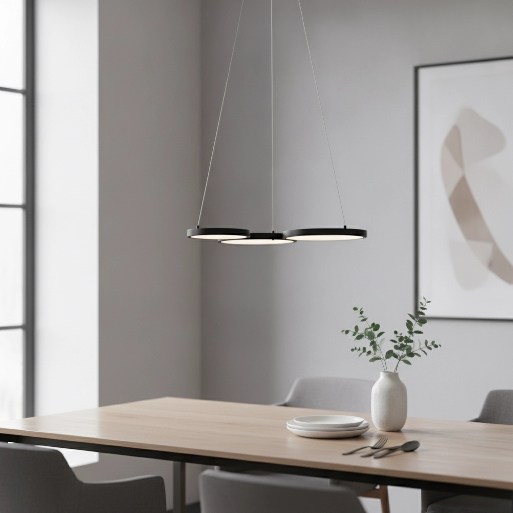 Suspension moderne Magnus noir 55cm