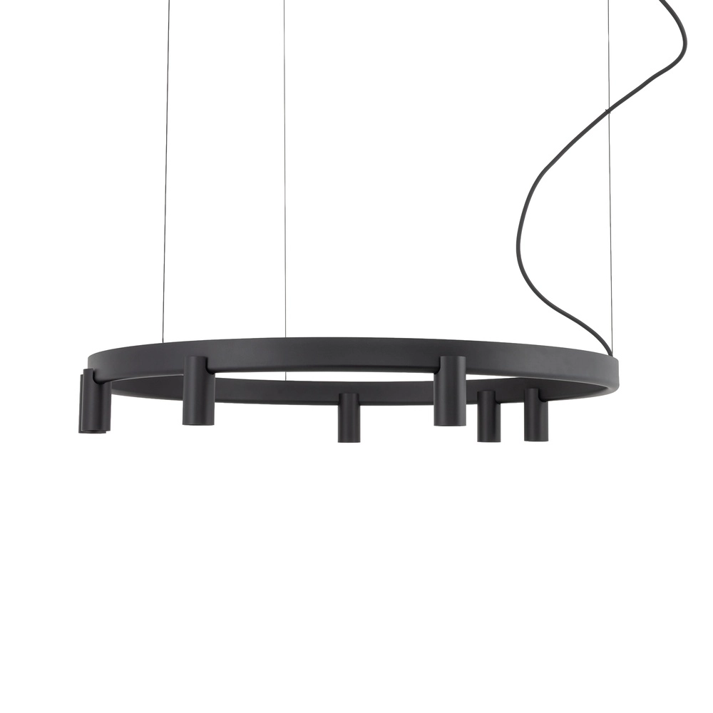 Lampe pendante de conception Fourty noir Ø 80cm Lyora 5903139122856