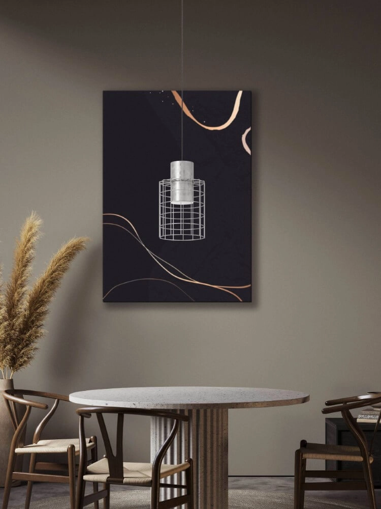 Lampe à fil gris Milligan Ø 20 cm Eglo 9002759436476