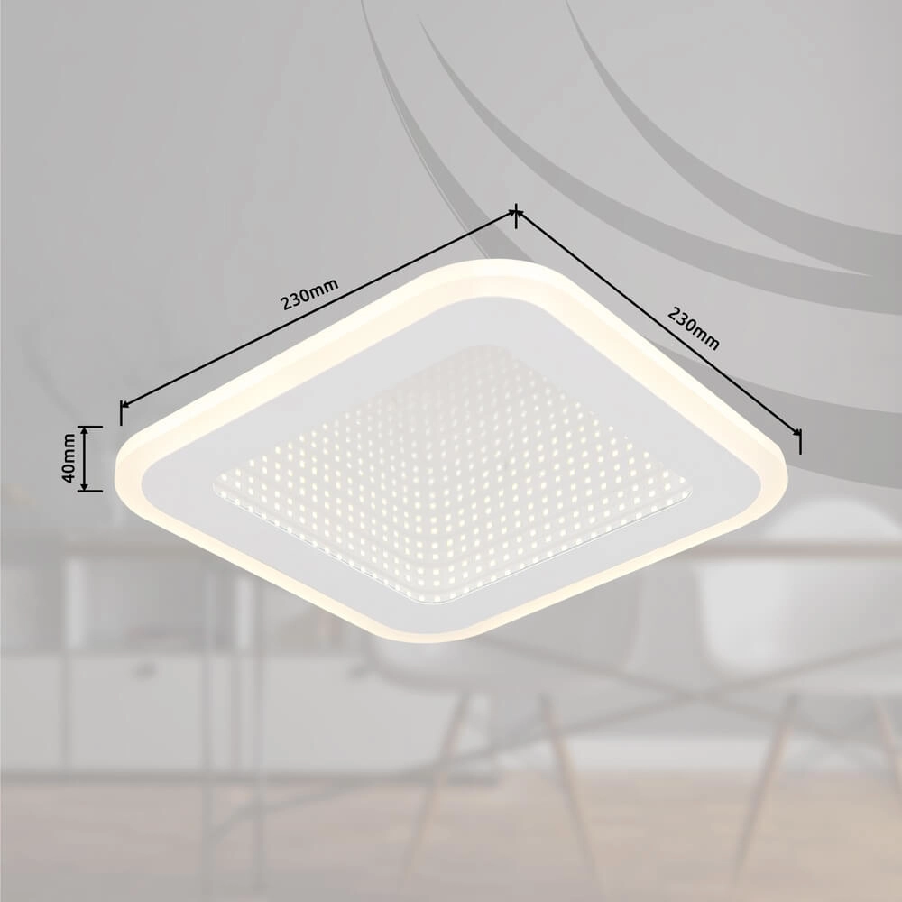 Plafonnier Lamela 23 x 23cm blanc Globo 9007371455614