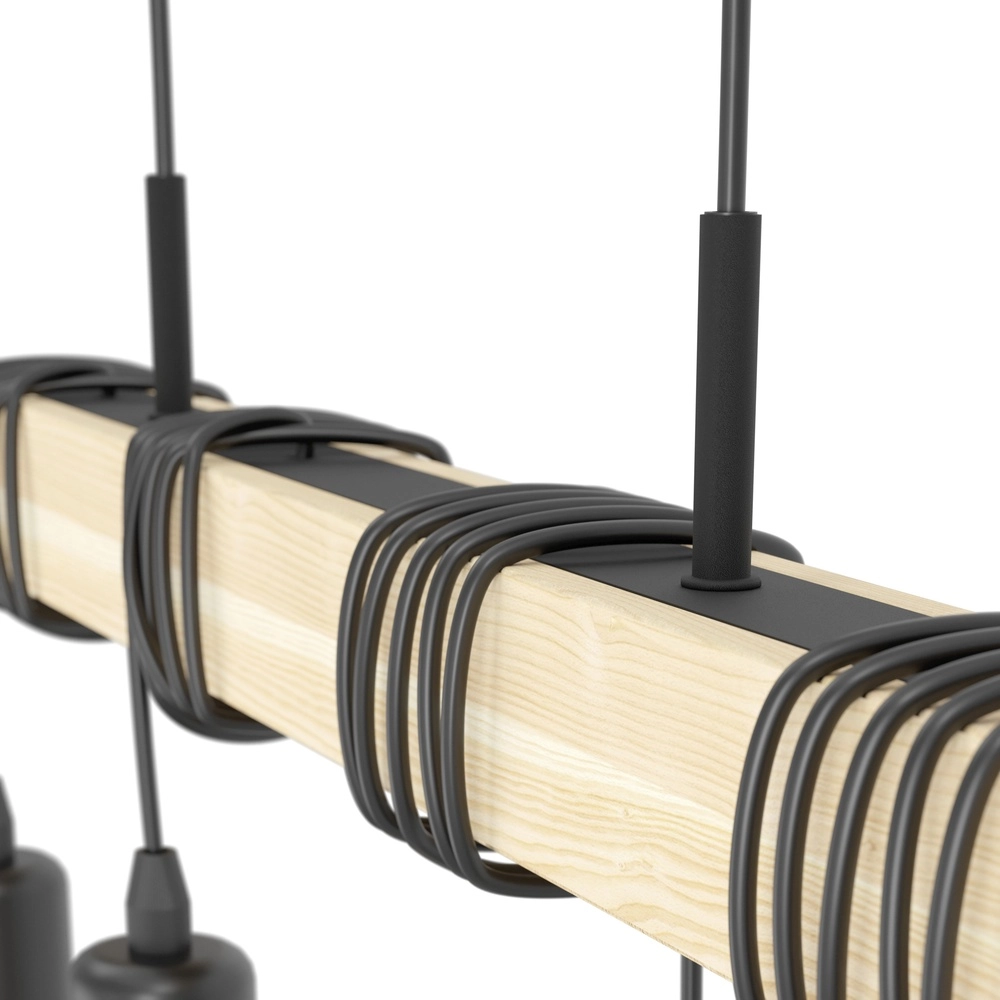 Lampe suspendue Townshend Aspect bois - 4x E27 Eglo 9002759435127