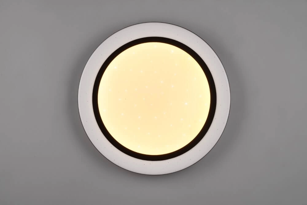 Plafonnier blanc Cartida blanc avec du noir Trio 4017807561722