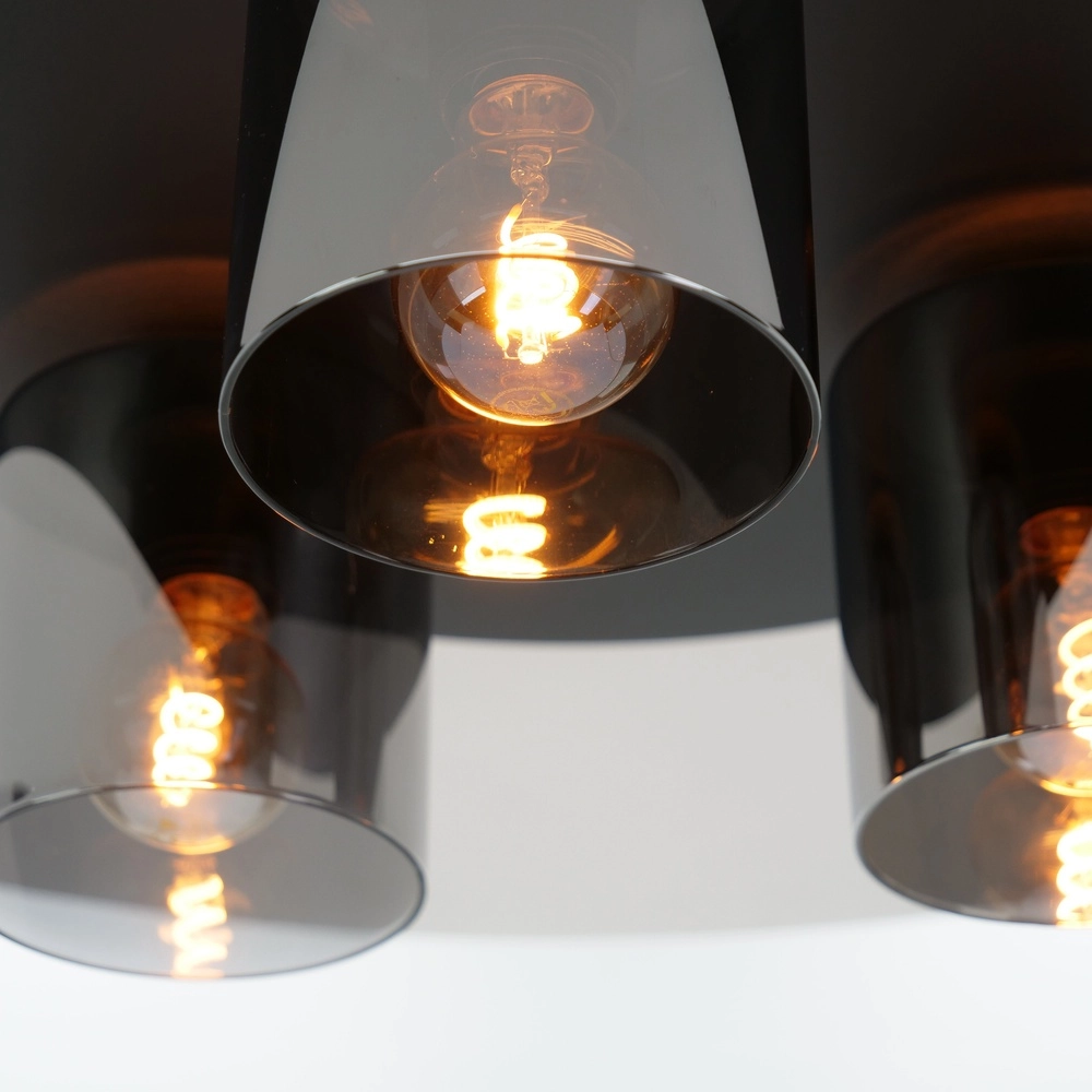 Lampe de plafond Gorosiba 1 Ø 45cm - avec verre fumé Eglo 9002759996314