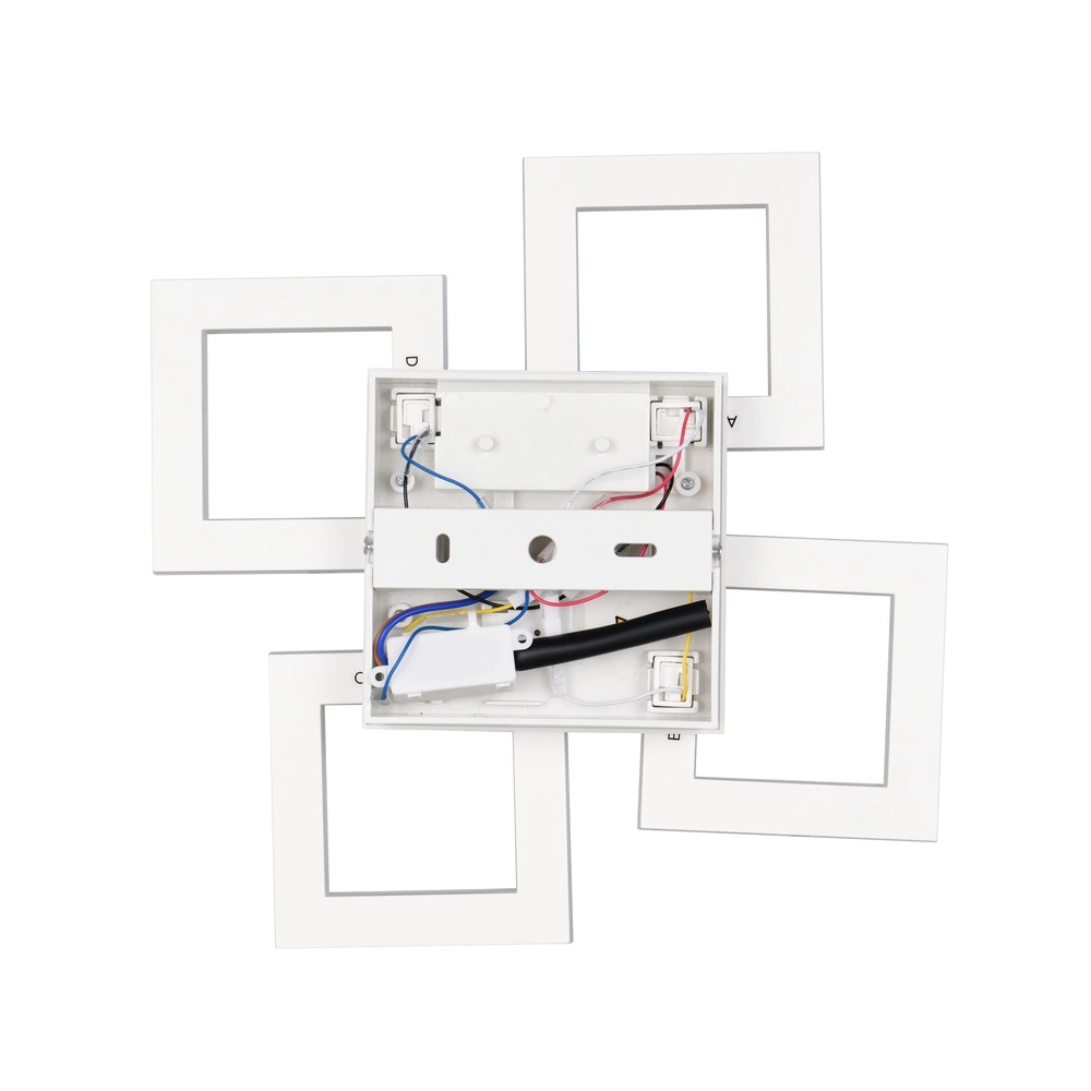 Lampe de plafond à design Cemi Carré blanc Trio 4017807704327