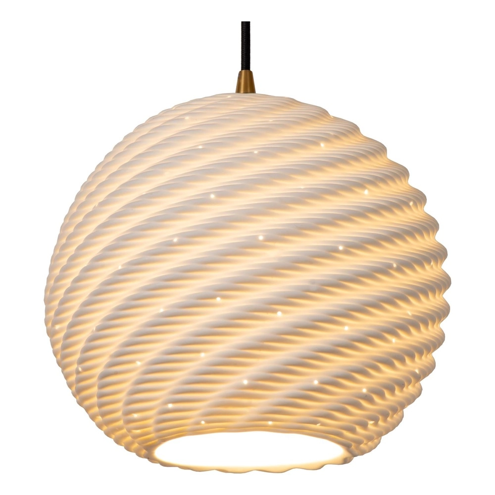 Lampe pendante de conception Bina Unique Ø 25cm blanc Lucide 5411212135100