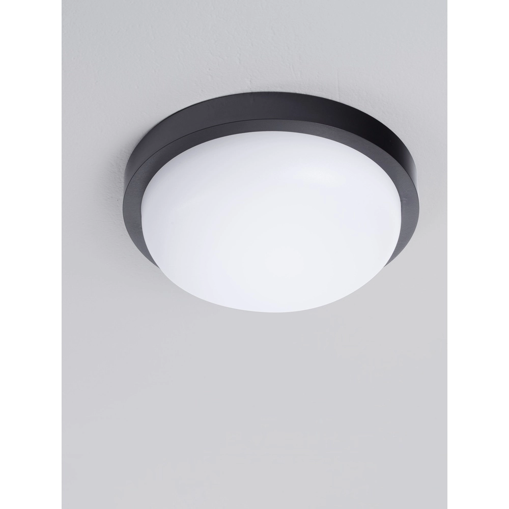 Plafonnier Reo noir Ø 23,5cm Lyora 5212017453310