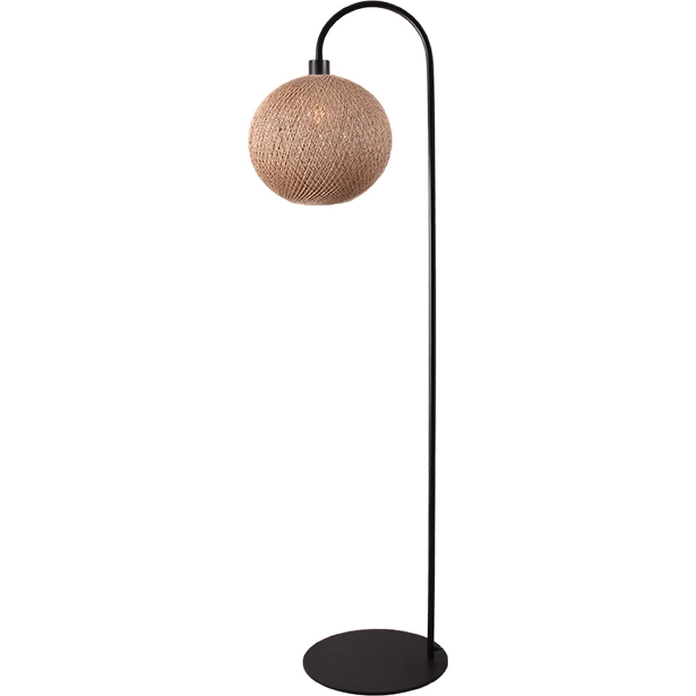 Lampe de pied Corda noir 186 x 40cm