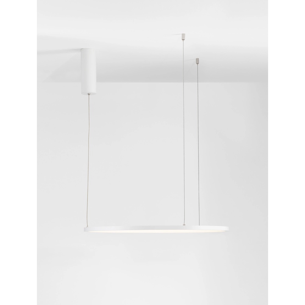 Suspension ronde Tarquin blanc Ø 60cm Lyora 5212017438256