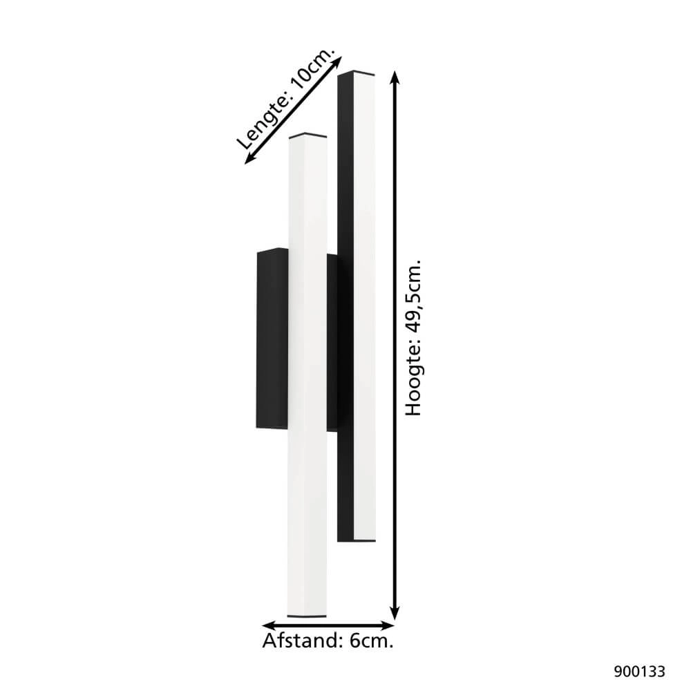 Appliques LED Serricella noir Eglo 9008606230174