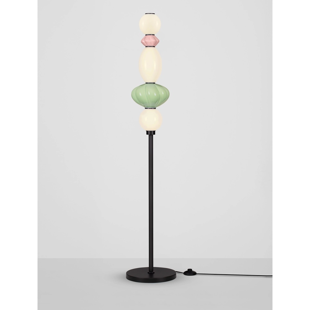 Lampadaire Oneta blanc - rose - vert Lyora 5212017473967
