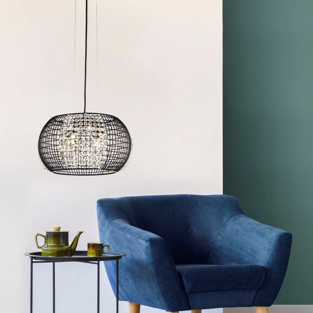 Lampe suspendue design Cage Ø 35cm Searchlight 5053423155142