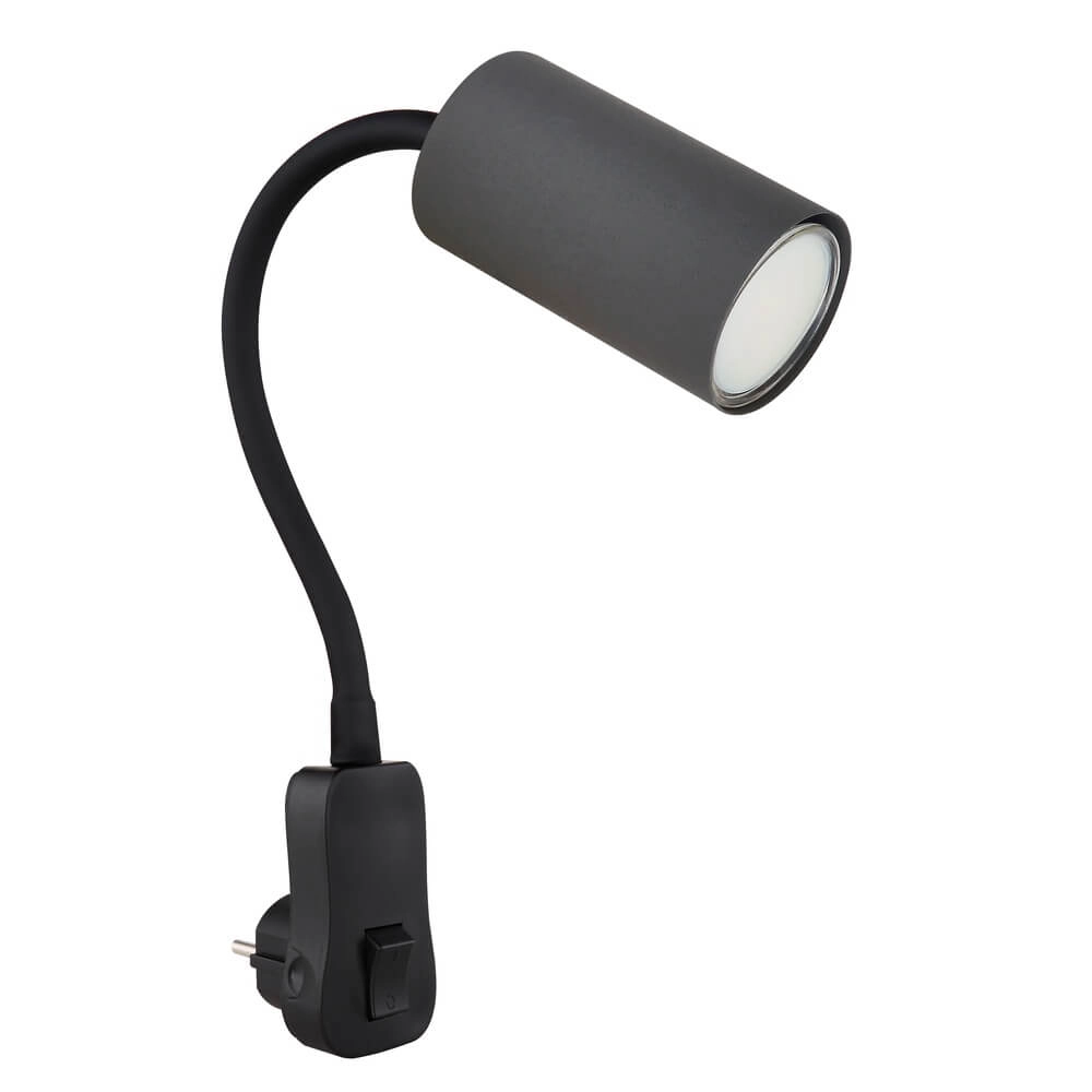 Lampe noire Robby Douille avec gris Globo 9007371430932