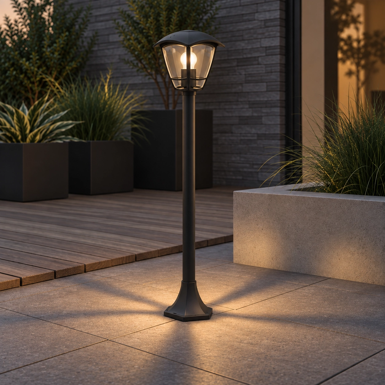 Lampe d'extérieur sur pied Niko 93 cm
