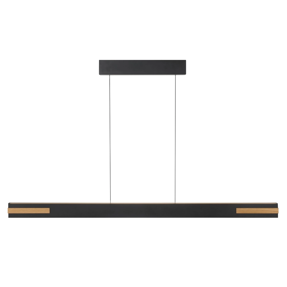 Lampe suspendue élégante Streamline noir avec bois Brilliant 4004353463631
