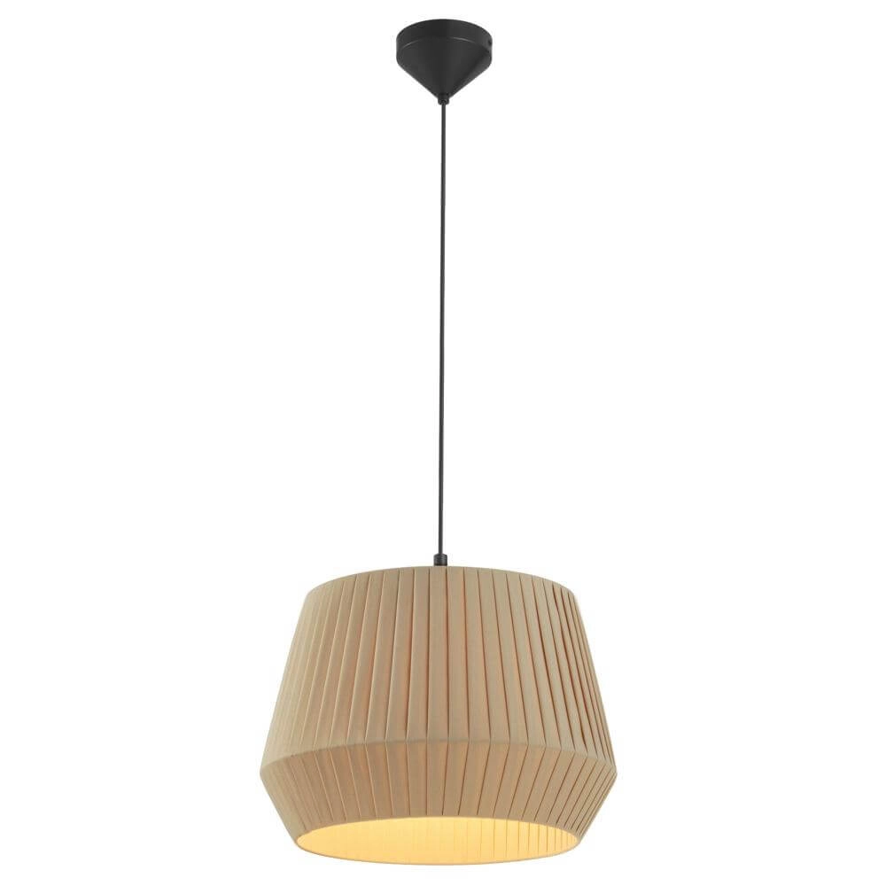 Suspension unique Dicte brun sable Ø 40cm