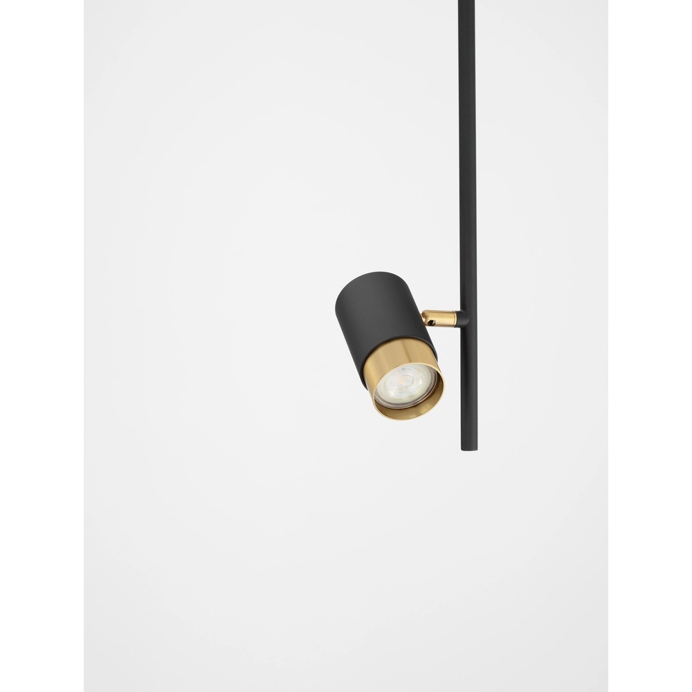 Plafonnier Pongo Single noir avec or Lyora 5212017441690