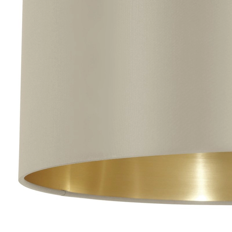 Lampe à suspension Maserlo 53cm taupe avec de l'or Eglo 9002759316075