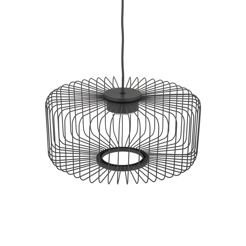 Lampe cage Kenai Gris ombre Ø 38cm Lyora 5903139122283