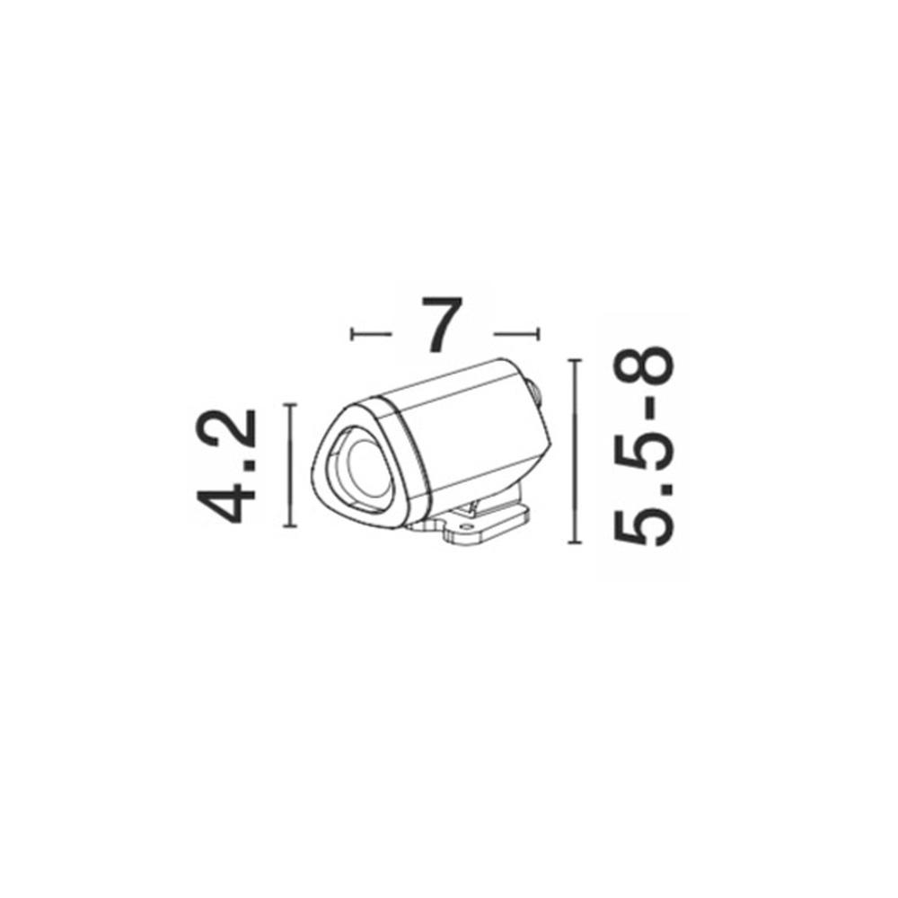 Petit projecteur Mini noir Lyora 5212017415837