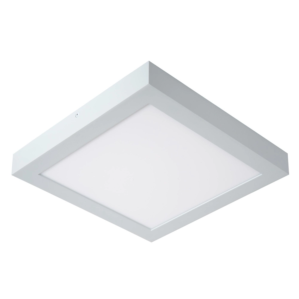 Éclairage de plafond Brice-Led 30 cm carrés blanc IP44