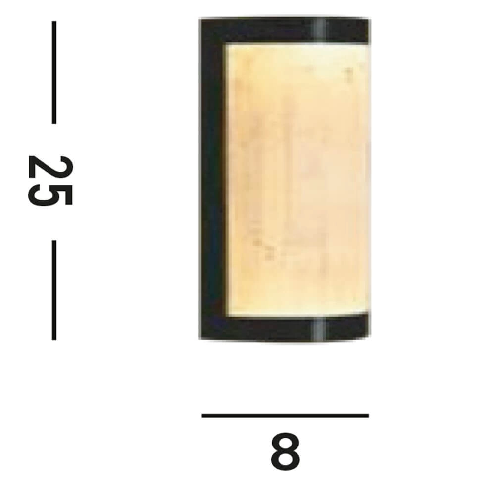 Applique murale design Nile 25cm noir Searchlight 5053423273792