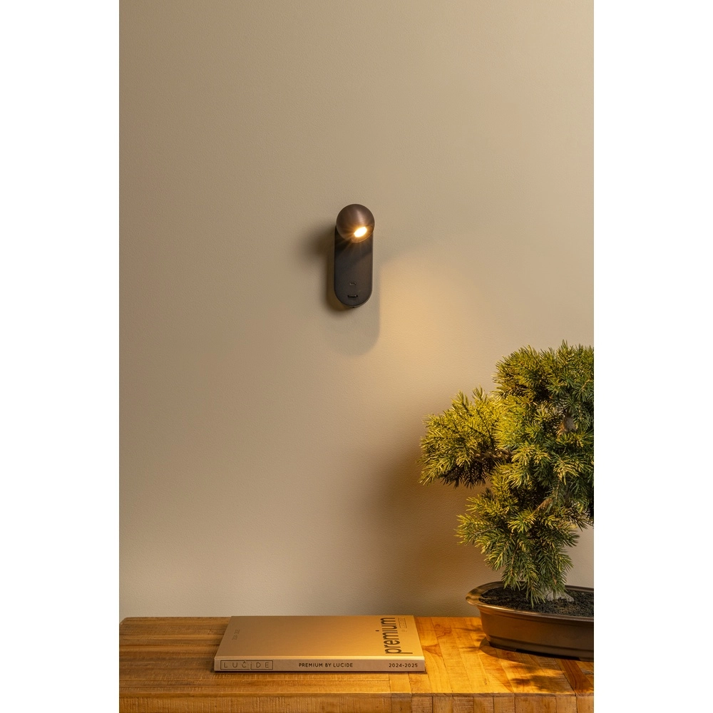 Ampoule de lampe murale Montana Dessinez le café brun Premium by Lucide 5411212680136