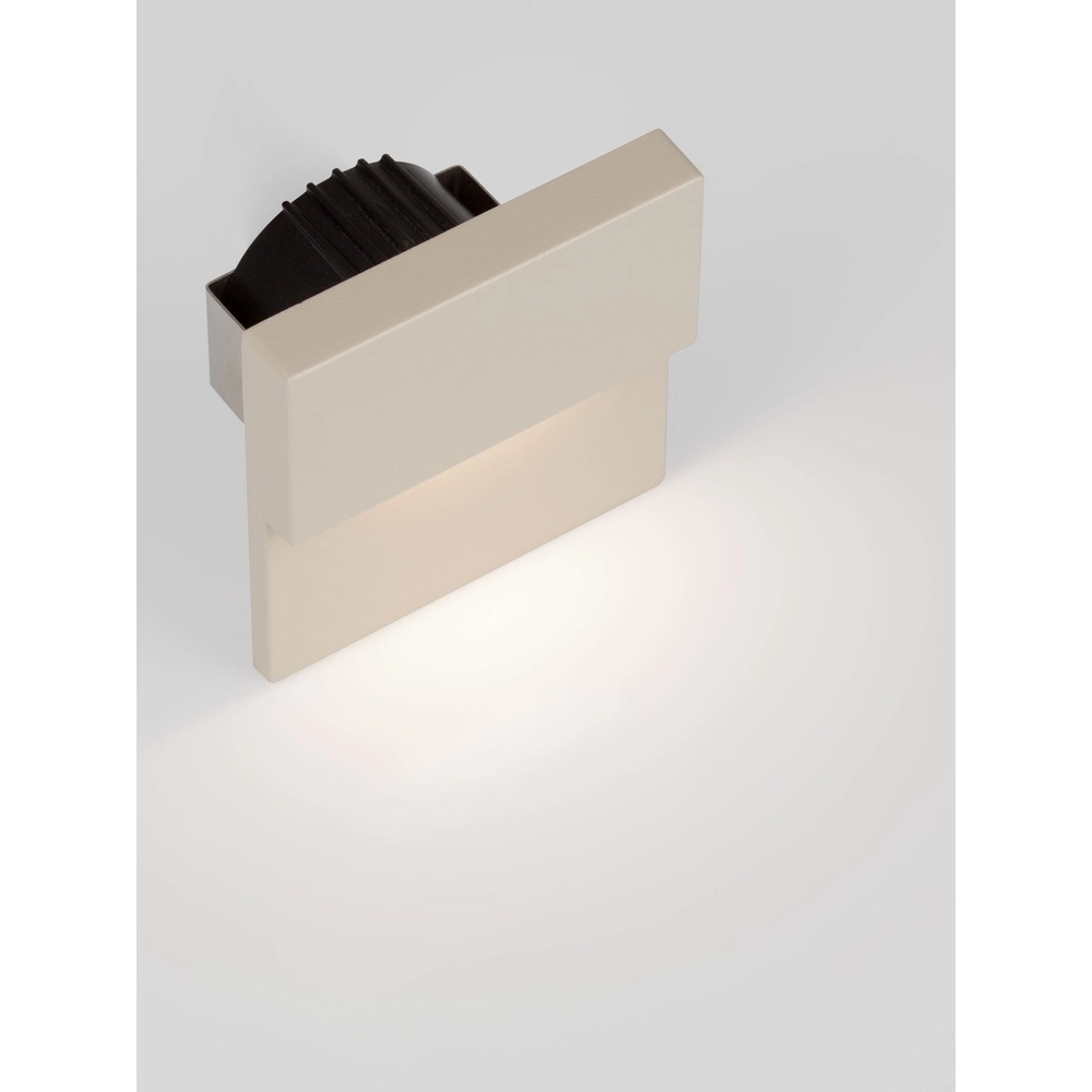 Lampe murale encastrée Dan brun sable 3000K Lyora 5212017497512