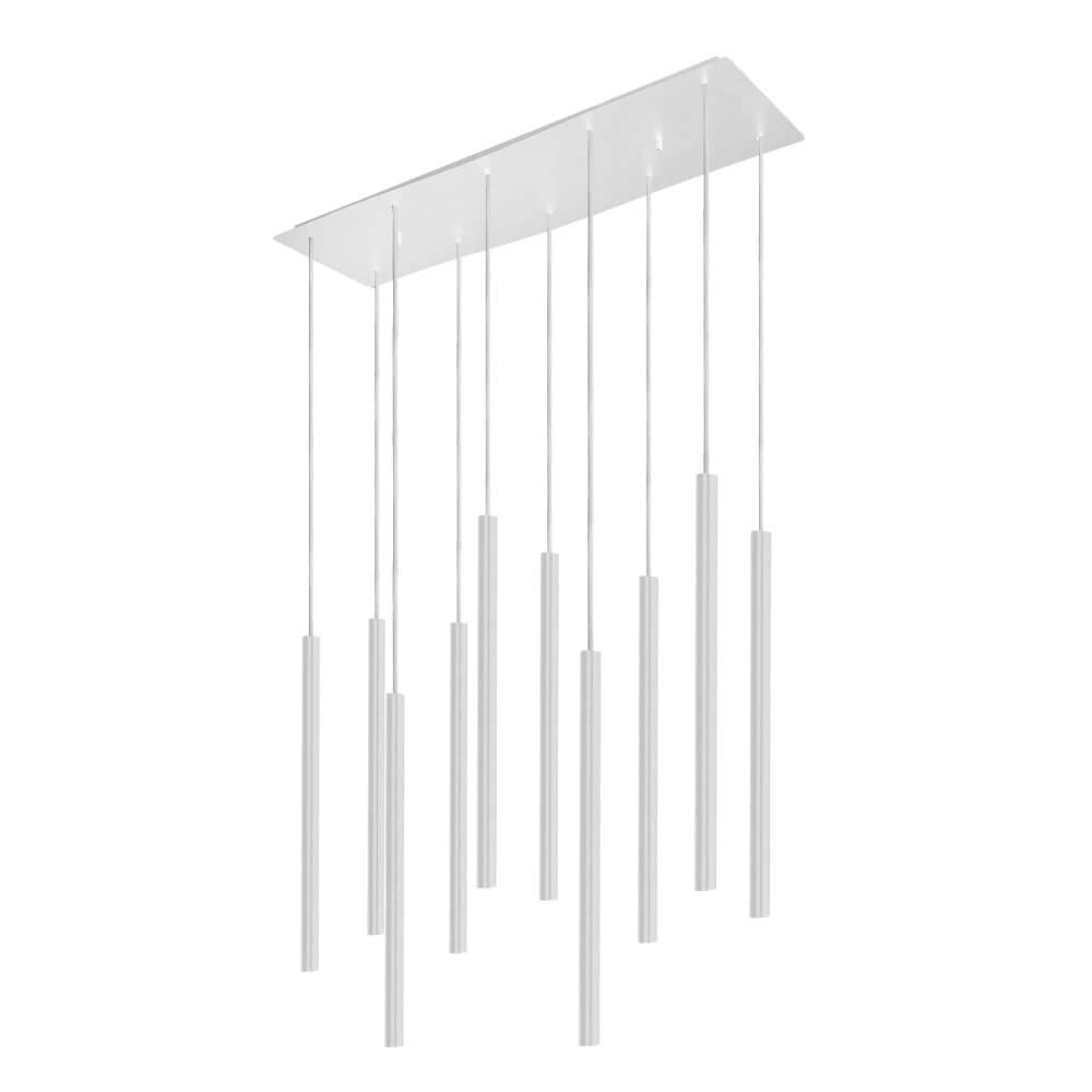 Lampe suspendue élégante Laser 10 lumières blanc Lampe suspendue élégante Laser 10 lumières blanc