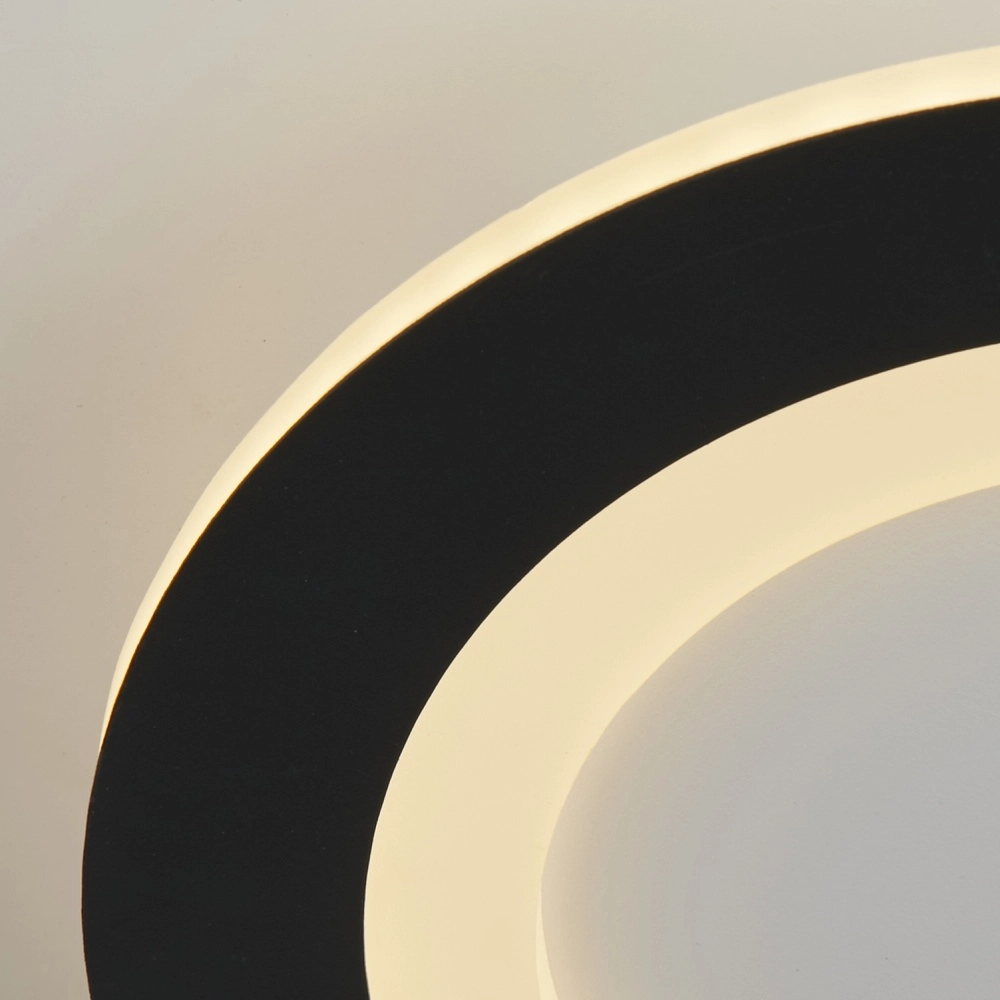 Plafonnier Ringo Ø 25cm noir Searchlight 5053423303703