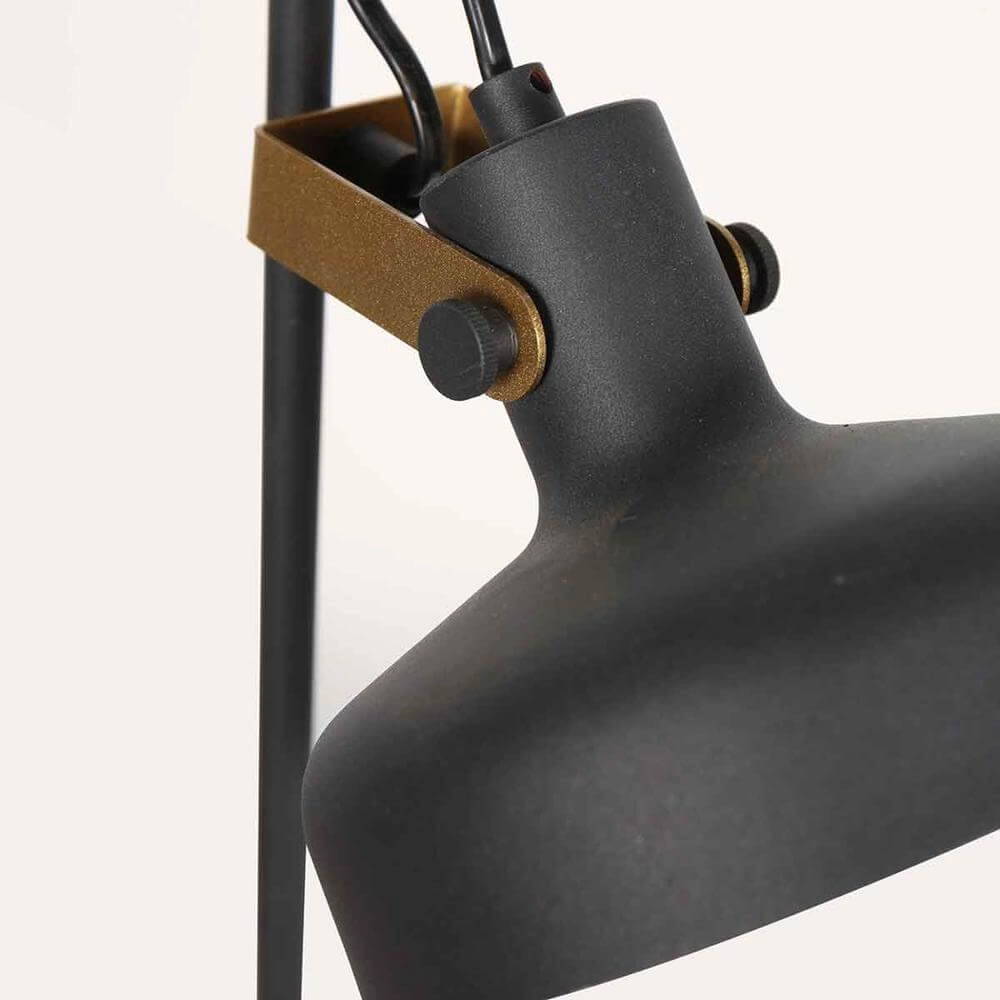 Lampadaire Prato noir avec or Steinhauer 8712746176407