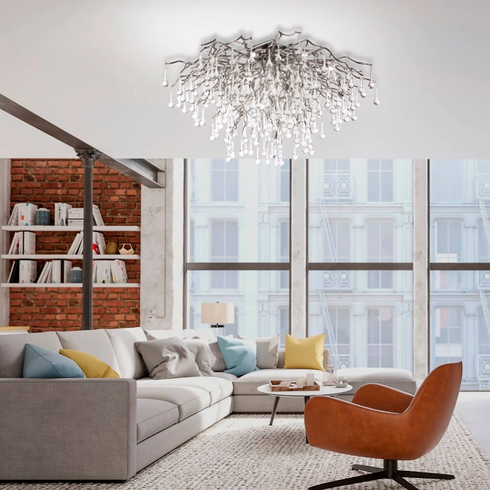 Lustre Icicle métal 100cm Paul Neuhaus 4012248352113