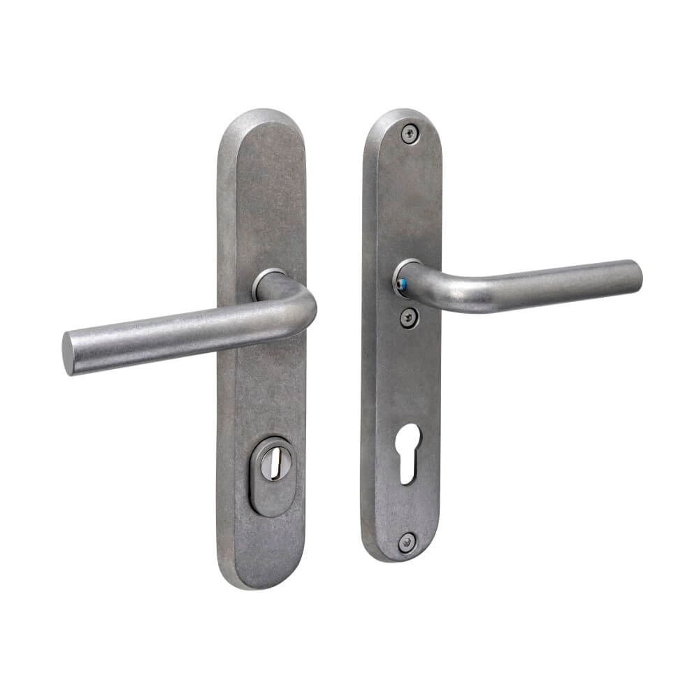 Quincaillerie de porte arrière ovale Aurano PC 92mm acier inoxydable roulé