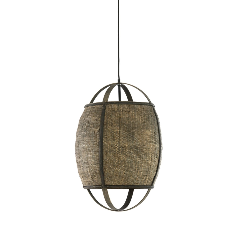 Lampe pendante de campagne Bozona brun Ø 38,5 cm