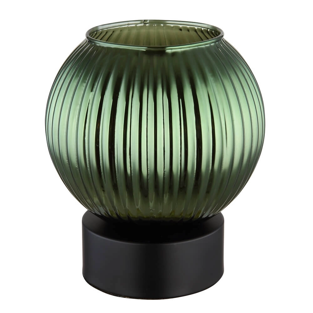 Lampe de table Zumba verre vert Ø 15cm Globo 9007371459001