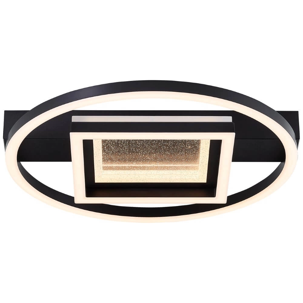 Plafonnier Queens rond avec carré