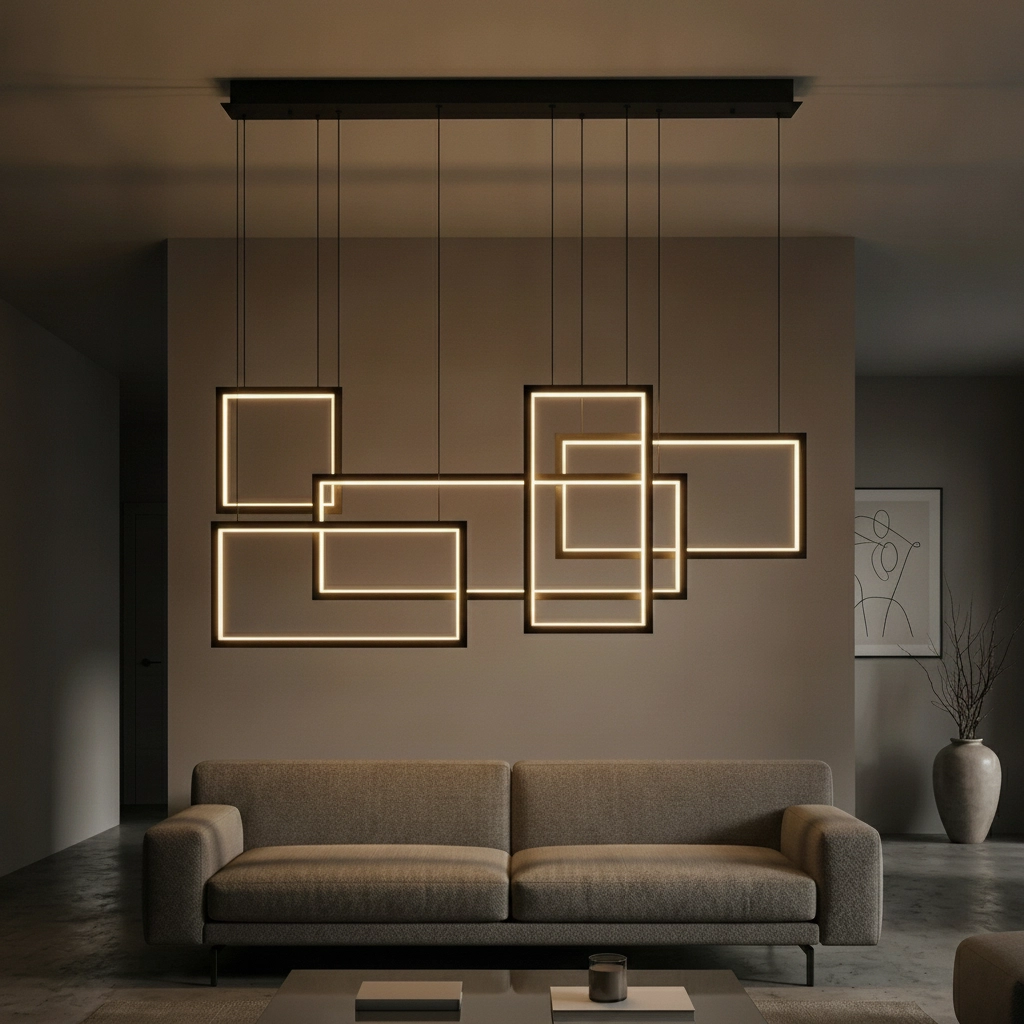 Suspension Cornice Design noir