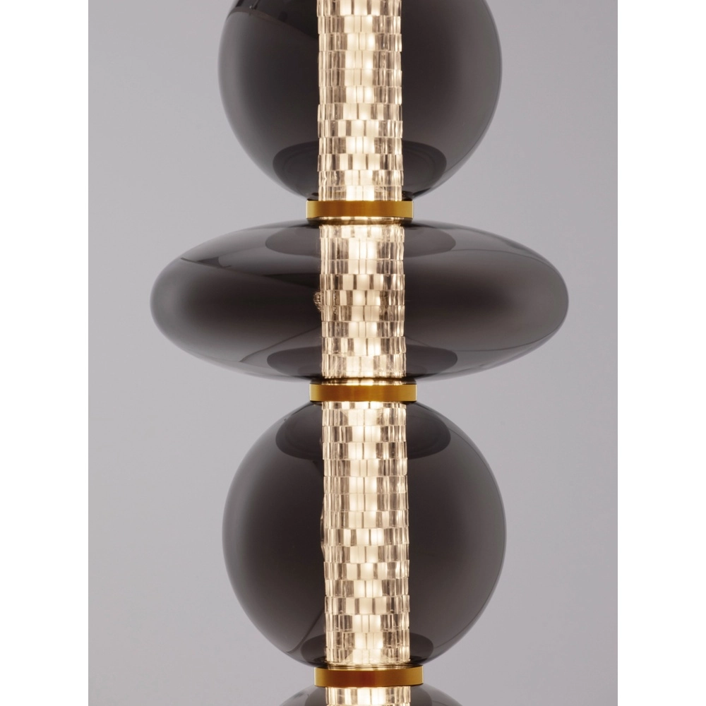 Lampadaire de conception Navi Or avec verre fumé Lyora 5212017477590