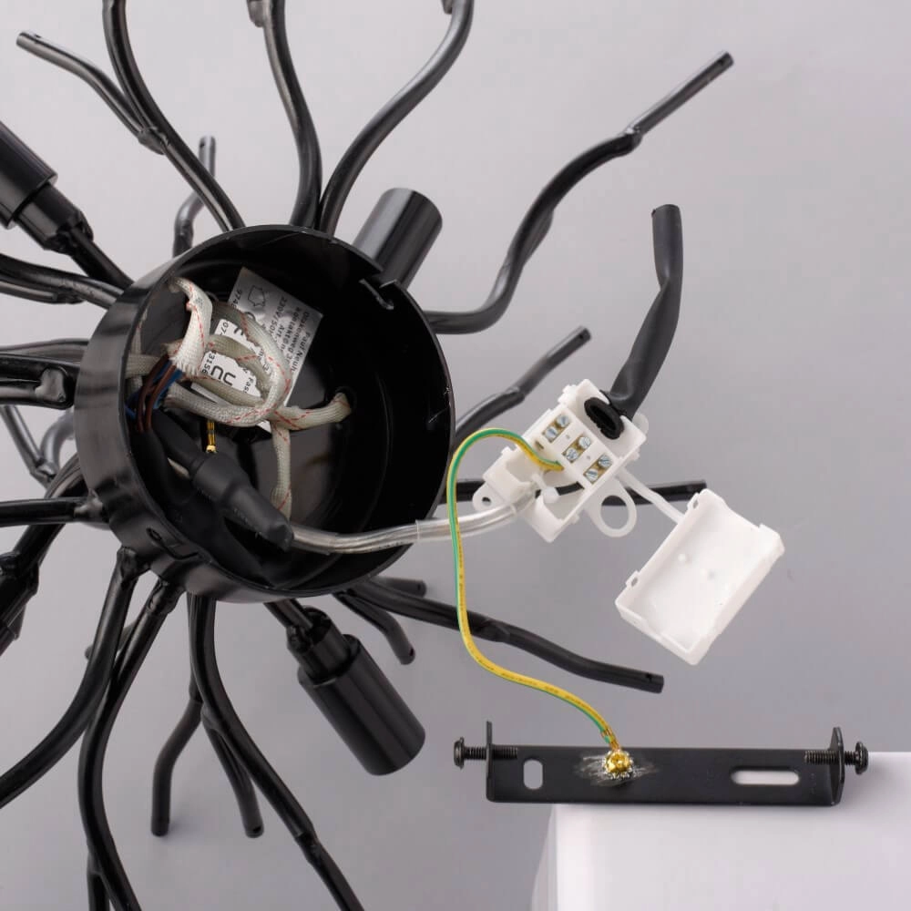 Lustre Icicle noir 60cm Paul Neuhaus 4012248377574