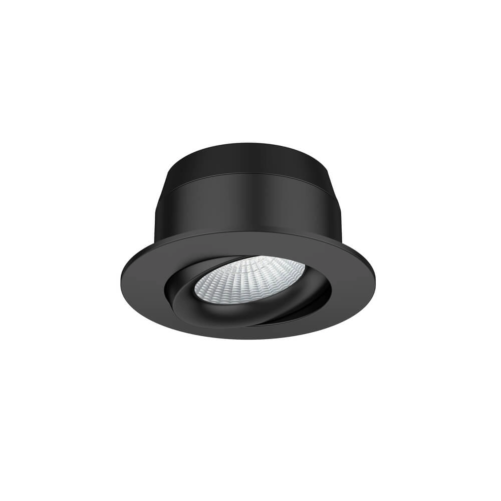 Spot encastrable à LED Tevo noir - 2700K Lyora 4255805301593