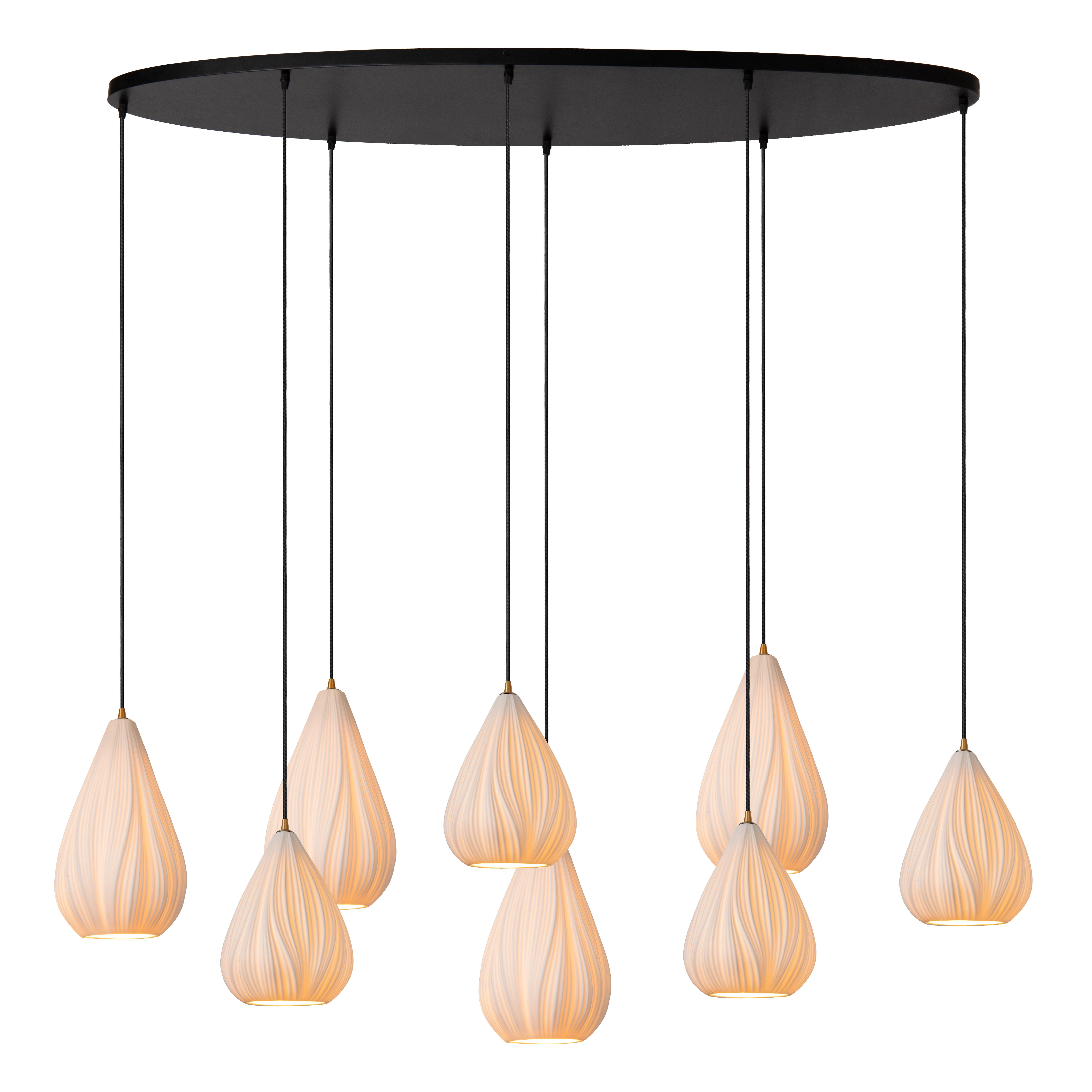 Lampe pendante de conception Cinzia 8 lumières