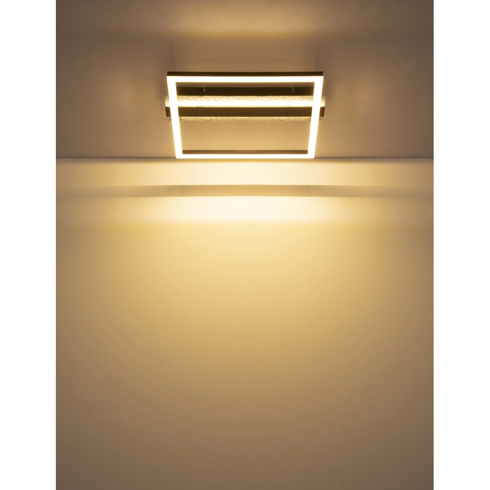 Lampe de plafond carrée Estrada Noir Globo 9007371586714