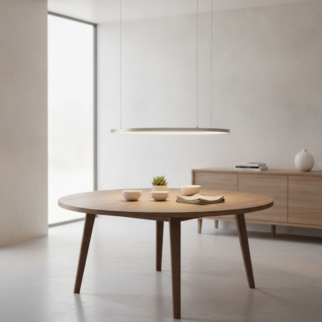 Suspension ronde Tarquin gris argenté Ø 60cm