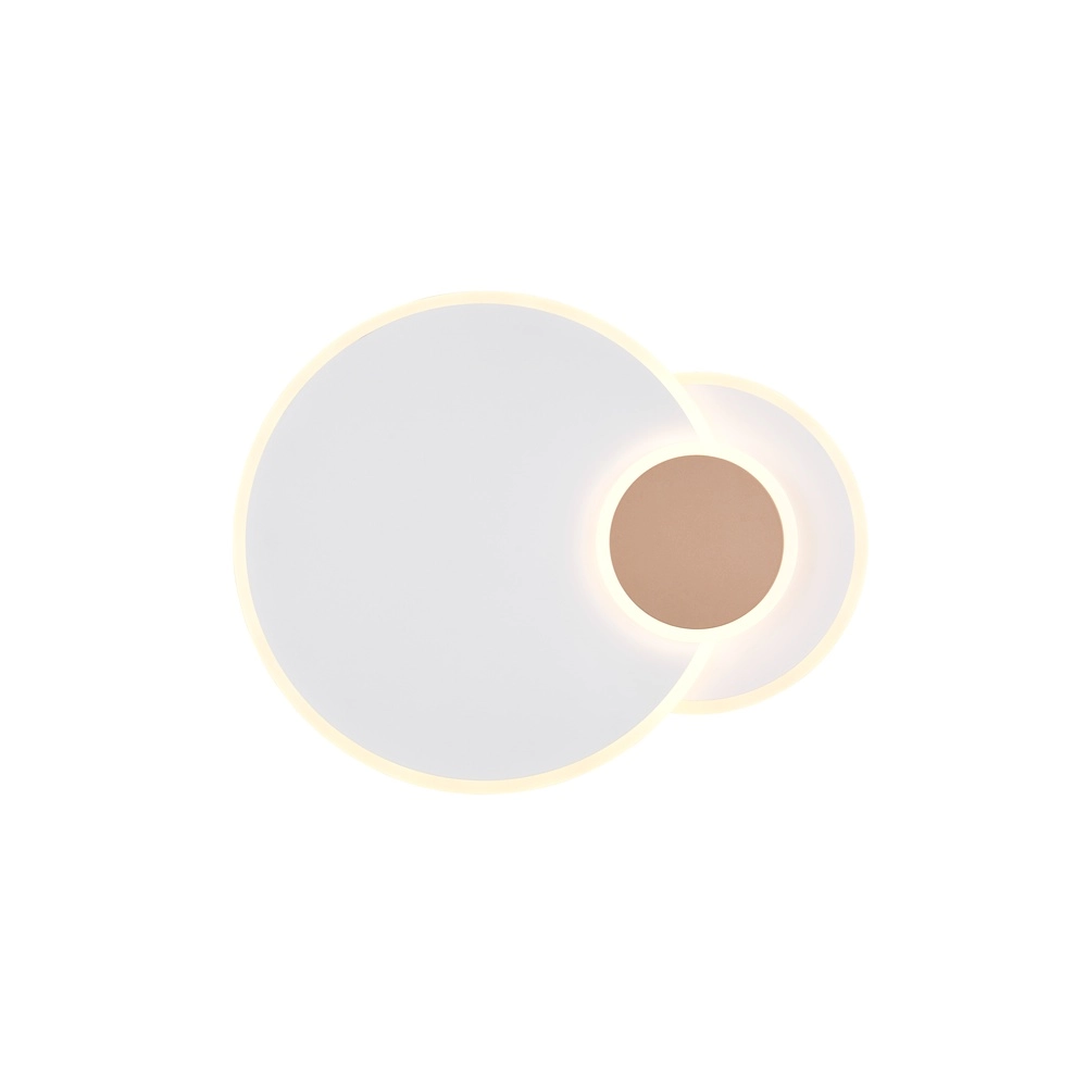 Lampe de plafond ronde Serea Blanc Trio 4017807703801