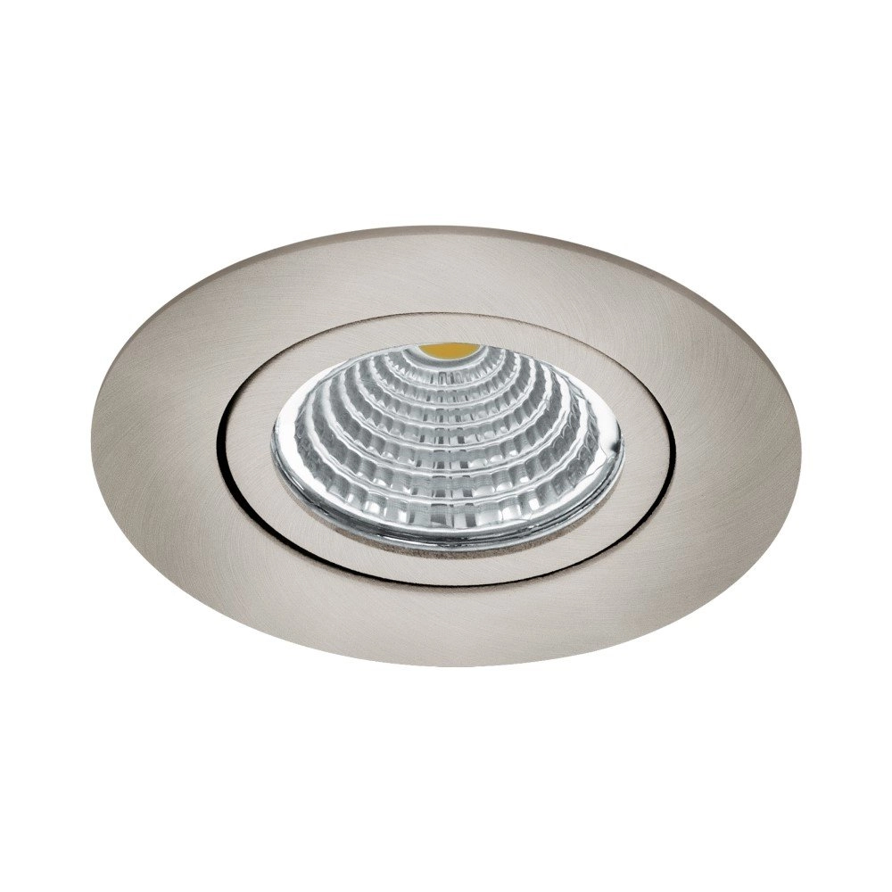 Spot LED réglable Saliceto rond - 6w - 4000K nickel mat