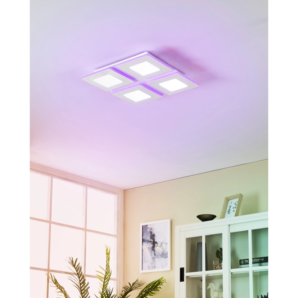 Lumière LED de plafond Padrogiano-Z Zigbee - 45x45cm Eglo 9008606244164